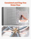 VEVOR Shower Panel Tower System Stainless Steel Column Rainfall Head 5 Modes