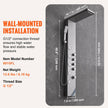 VEVOR Shower Panel System, 4 Shower Modes Shower Panel Tower, Rainfall, Waterfall, 5 Full Body Massage Jets and 3-Setting Handheld Shower Head with 59