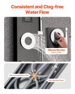 VEVOR Shower Panel Tower System Stainless Steel Column Rainfall Head Massage Jet