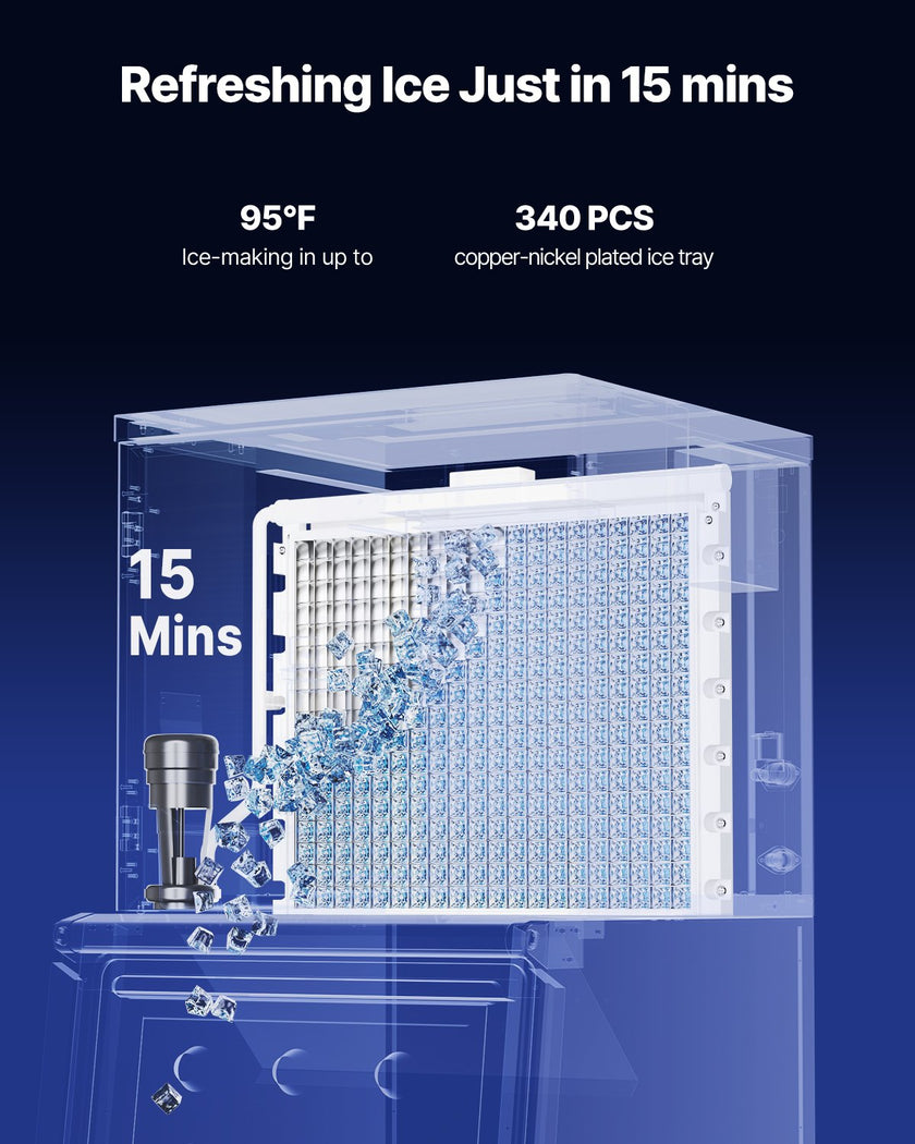 VEVOR Commercial Ice Maker 800 lbs/24 h Self-Cleaning Ice Machine - Head Only