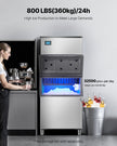VEVOR Commercial Ice Maker 800 lbs/24 h Self-Cleaning Ice Machine - Head Only