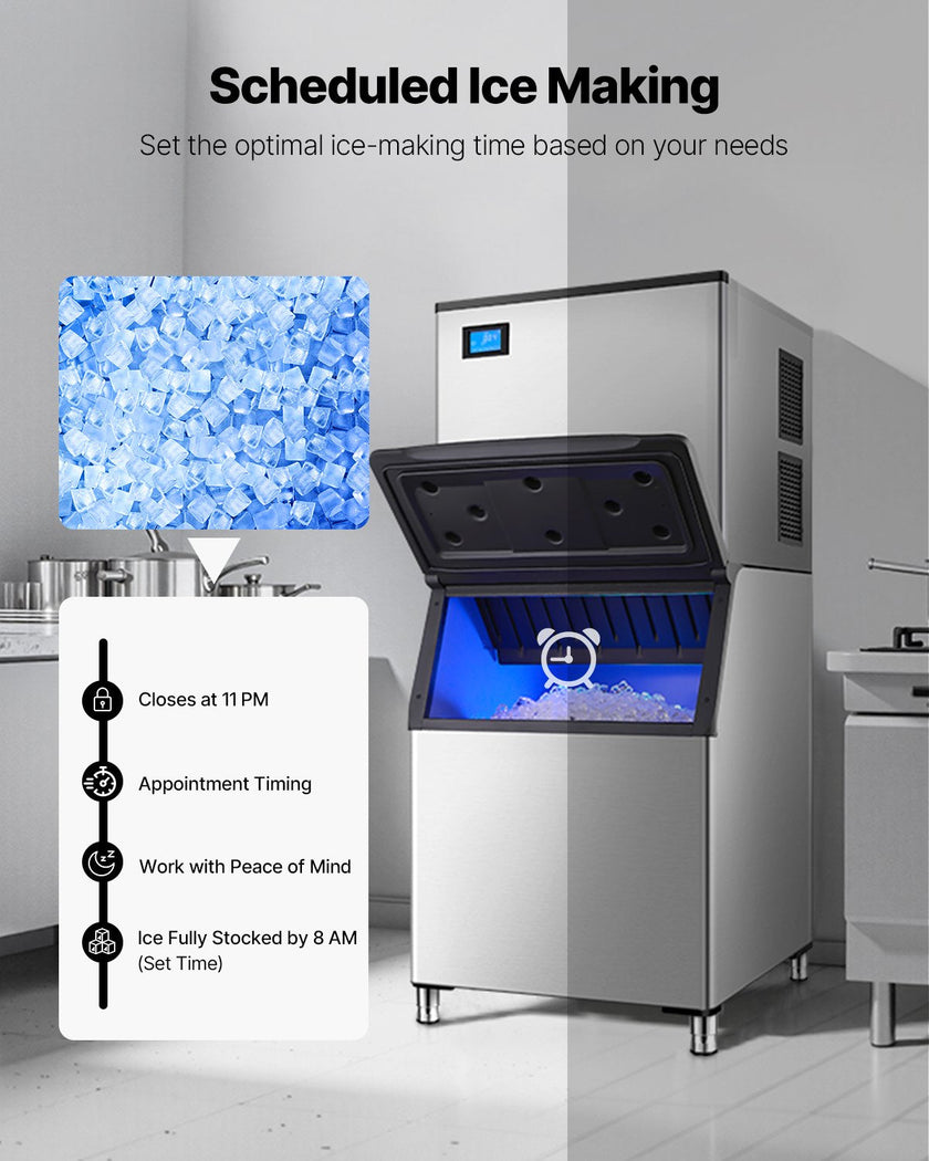 VEVOR Commercial Ice Maker 800 lbs/24 h Self-Cleaning Ice Machine - Head Only