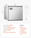 VEVOR Commercial Ice Maker 800 lbs/24 h Self-Cleaning Ice Machine - Head Only
