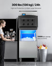 VEVOR Commercial Ice Maker 300 lbs/24 h Self-Cleaning Ice Machine - Head Only
