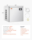 VEVOR Commercial Ice Maker 400 lbs/Day Self-Cleaning Ice Machine - Head Only