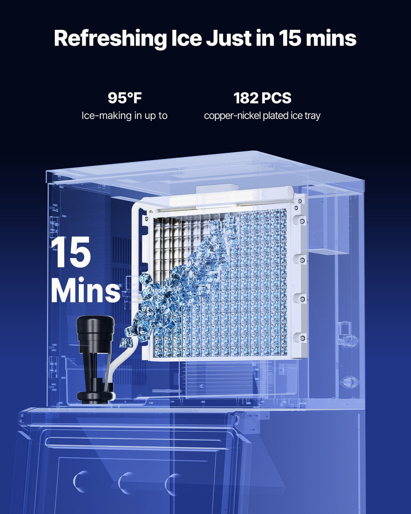 VEVOR Commercial Ice Maker 500 lbs/24 h Self-Cleaning Ice Machine - Head Only