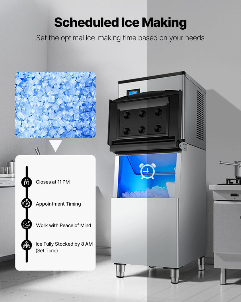 VEVOR Commercial Ice Maker 500 lbs/24 h Self-Cleaning Ice Machine - Head Only