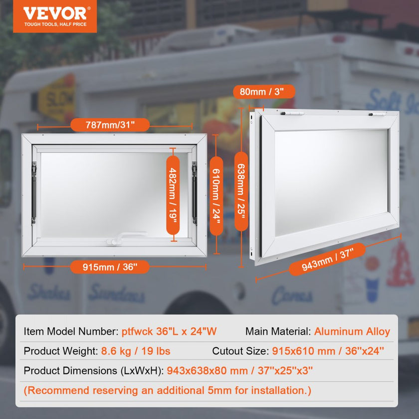 VEVOR Concession Window 36