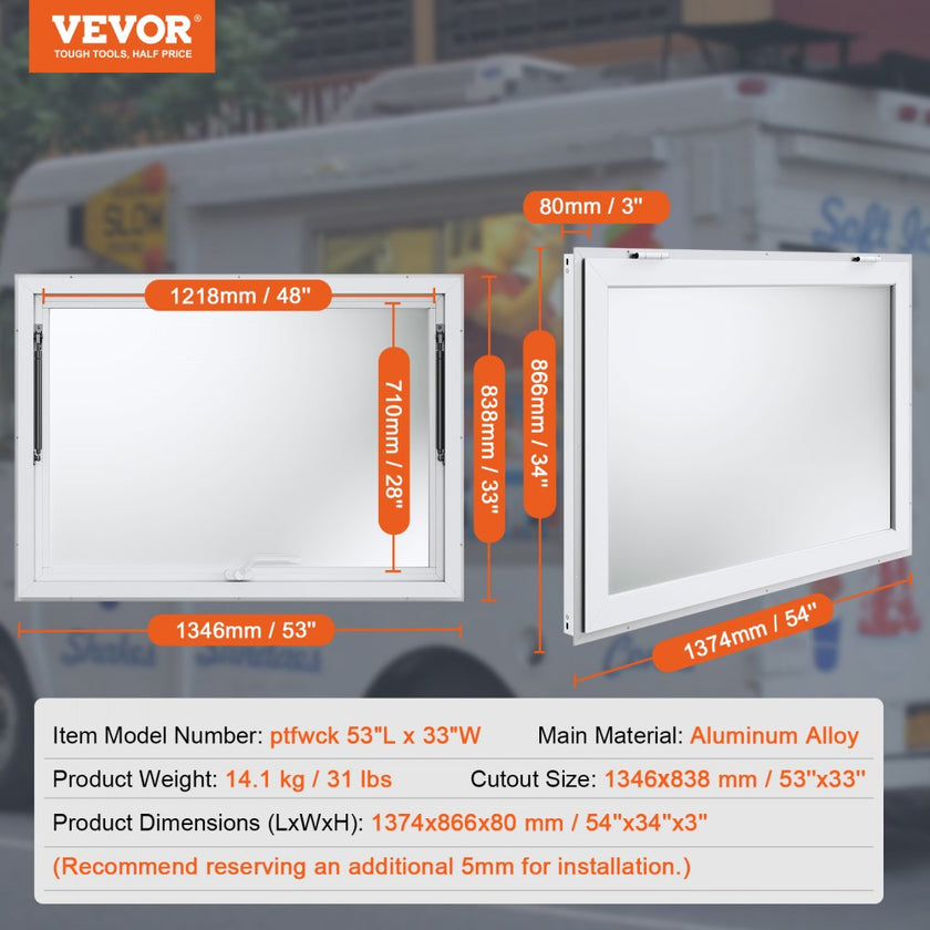 VEVOR Concession Window 53