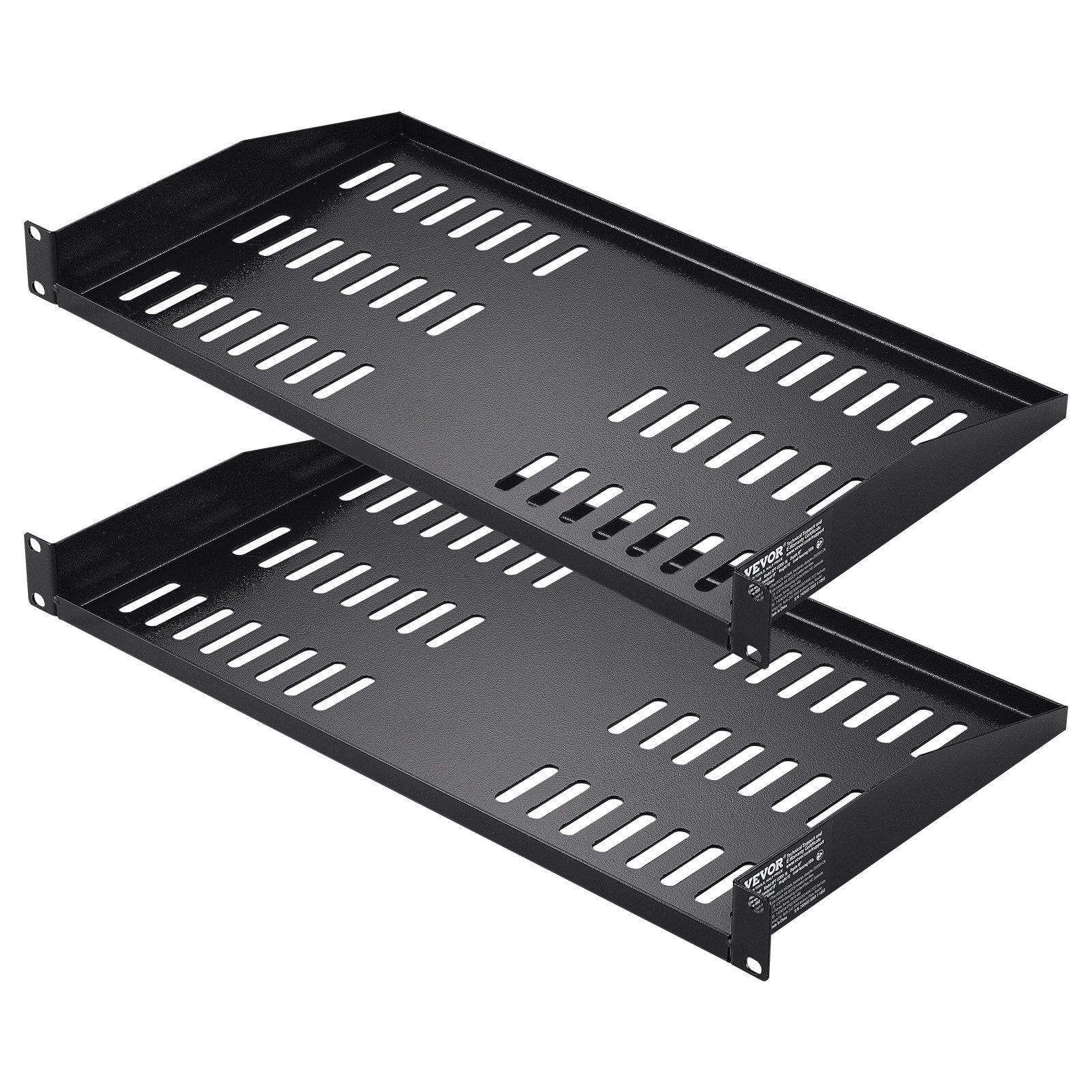 VEVOR 2PCS 1U Server Rack Shelf 10