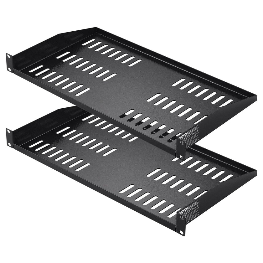 VEVOR 2PCS 1U Server Rack Shelf 10