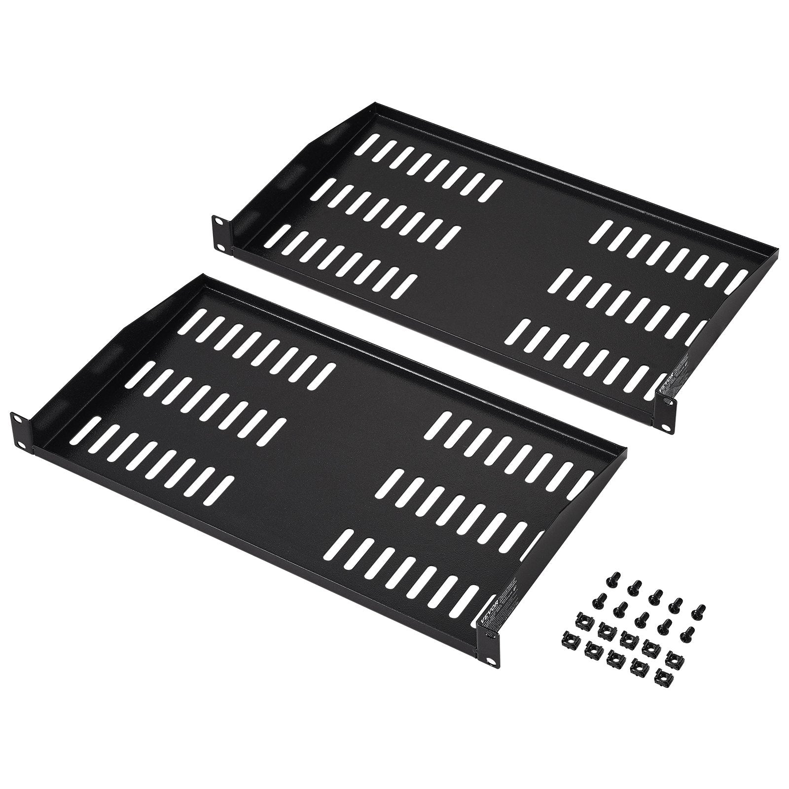 VEVOR 2PCS 1U Server Rack Shelf 10
