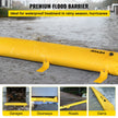 VEVOR Flood Barrier, 24 ft Length x 6 in Height Sandbag Alternative, Water Barrier for Flooding with Great Waterproof Effect, Reusable PVC Water Diversion Tubes, Flood Barriers for Home, Door, Garage