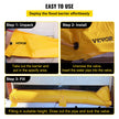 VEVOR Flood Barrier, 24 ft Length x 6 in Height Sandbag Alternative, Water Barrier for Flooding with Great Waterproof Effect, Reusable PVC Water Diversion Tubes, Flood Barriers for Home, Door, Garage