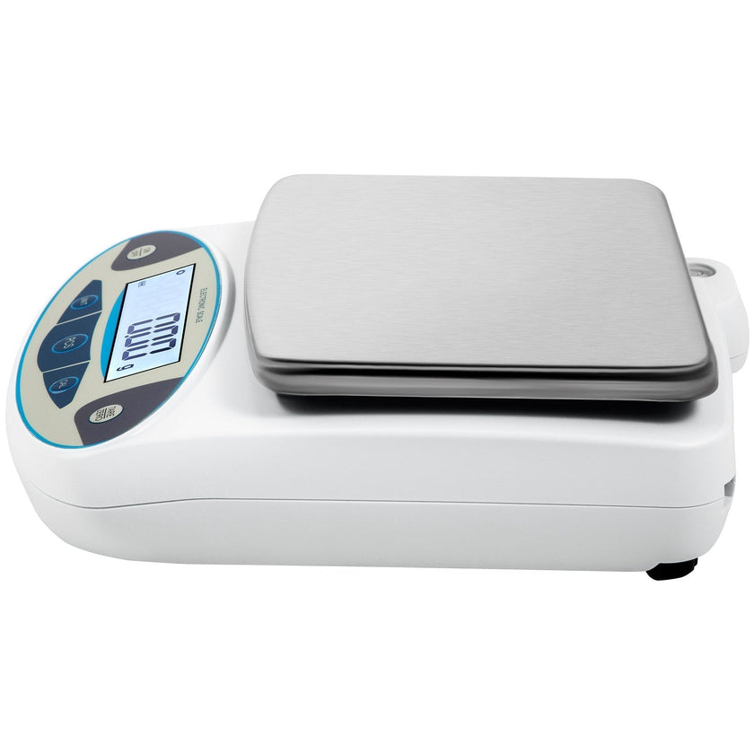 VEVOR Analytical Balance, 5000g x 0.01g Accuracy Lab Scale, High Precision Electronic Analytical Balance, 13 Units Conversion, Counting Function, LCD Display, for Lab University Jewelry (5000g, 0.01g)