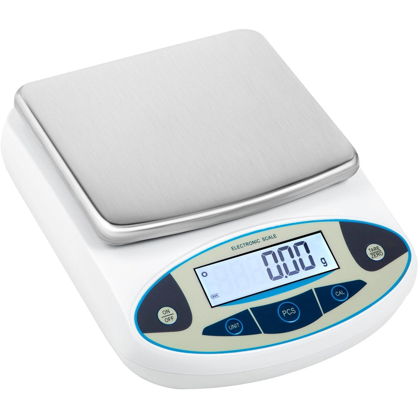 VEVOR Analytical Balance, 5000g x 0.01g Accuracy Lab Scale, High Precision Electronic Analytical Balance, 13 Units Conversion, Counting Function, LCD Display, for Lab University Jewelry (5000g, 0.01g)