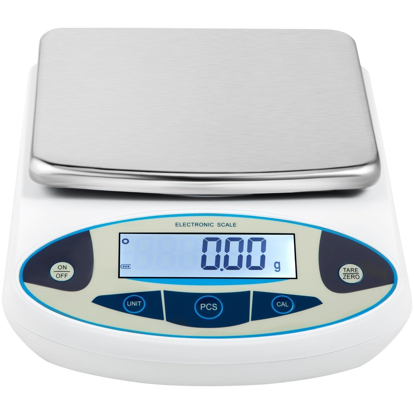 VEVOR Analytical Balance, 5000g x 0.01g Accuracy Lab Scale, High Precision Electronic Analytical Balance, 13 Units Conversion, Counting Function, LCD Display, for Lab University Jewelry (5000g, 0.01g)