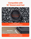 RV Leveling Pads 5000lbs 4 Pcs Rubber Trailer Jack Pads for 10