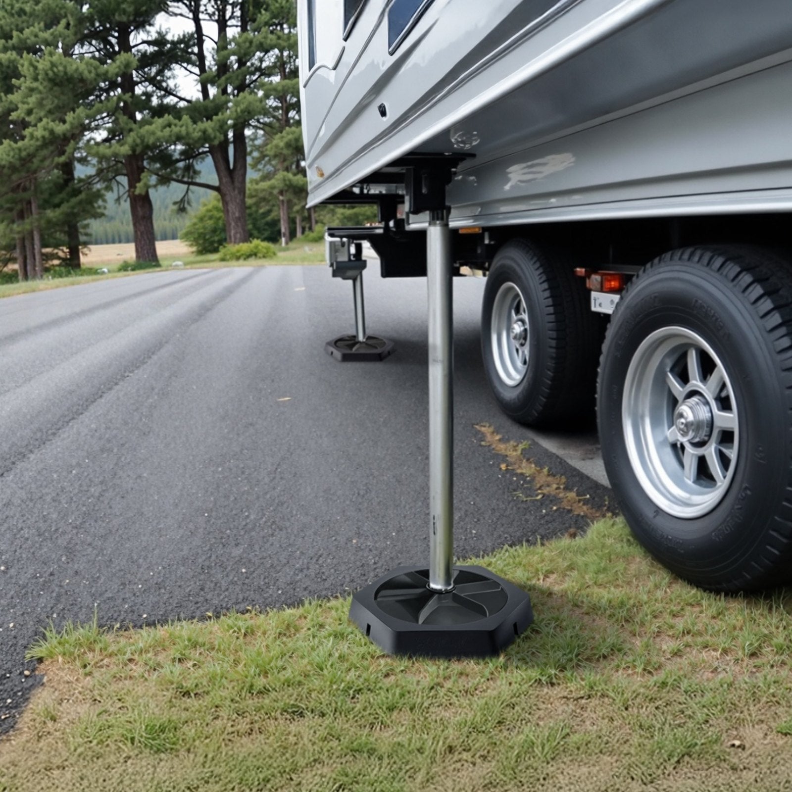 RV Leveling Pads 5000lbs 4 Pcs Rubber Trailer Jack Pads for 10