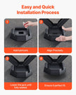 RV Leveling Pads 5000 lbs 4 Pcs Rubber Trailer Jack Pads 5.5