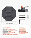 RV Leveling Pads 5000 lbs 4 Pcs Rubber Trailer Jack Pads Scissor Jack Feet