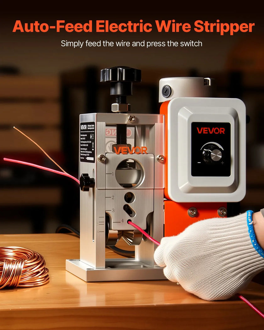 VEVOR Electric Automatic Wire Stripper Stripping Machine 0.06-1.57 in 400W Motor