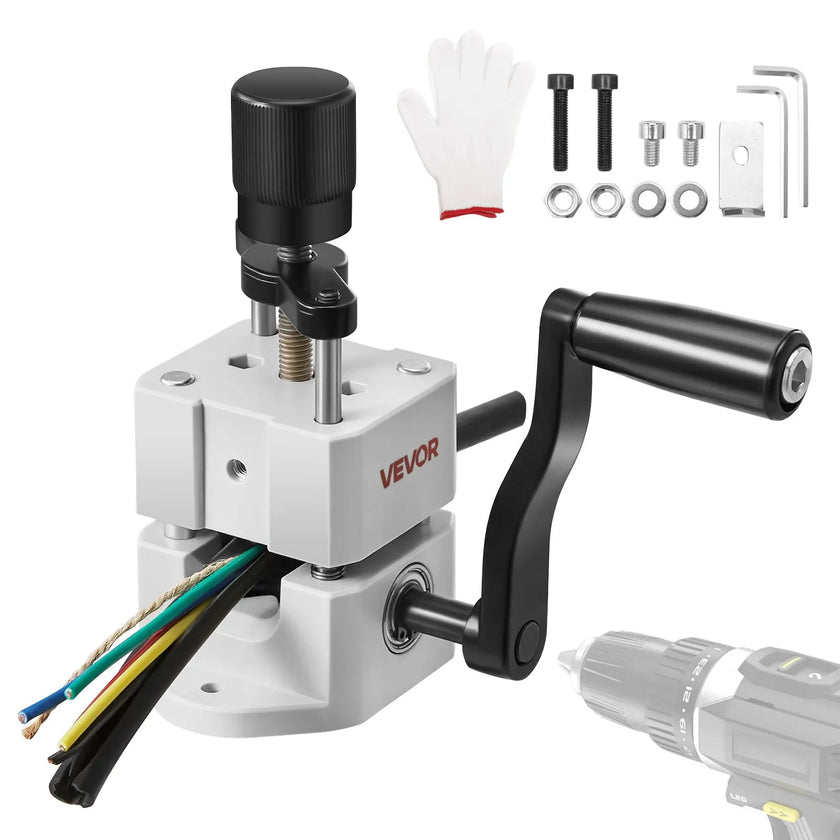 VEVOR Manual Wire Stripper Stripping Machine 0.06-1 in Hand or Drill Powered