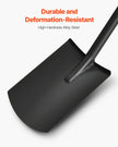 VEVOR Square Shovel, 48 in Heavy-Duty Flat Shovel, Transfer Shovels with Alloy Steel Blade and Non-Slip D-Handle, Detachable and Easy Storage, for Gardening, Construction, Digging, and Snow Shoveling