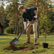 VEVOR Square Shovel, 48 in Heavy-Duty Flat Shovel, Transfer Shovels with Alloy Steel Blade and Non-Slip D-Handle, Detachable and Easy Storage, for Gardening, Construction, Digging, and Snow Shoveling