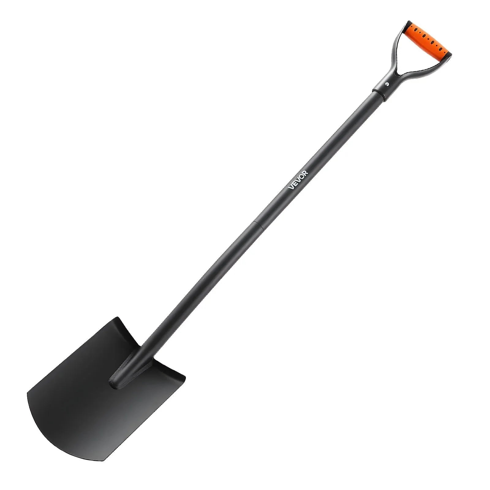 VEVOR Square Shovel, 48 in Heavy-Duty Flat Shovel, Transfer Shovels with Alloy Steel Blade and Non-Slip D-Handle, Detachable and Easy Storage, for Gardening, Construction, Digging, and Snow Shoveling