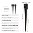 VEVOR Fence Post Anchor Ground Spike, 4 Pack 36 x 4 x 4 Inches Outer Diameter (Inner Diameter 3.5 x3.5 Inches), Metal Black Powder Coated Post Stake Ground, for Mailbox Deck Garden Railing