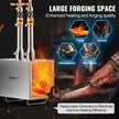 VEVOR Portable Propane Forge 2 Burner Farrier Forge 2600? Knife Metal Square