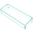 VEVOR Fire Pit Wind Guard, 29 x 13 x 6 inch Glass Flame Guard, Oblong Glass Shield, 0.3