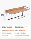 VEVOR Balcony Hanging Table 15 x 39 in Patio Railing Bar Table Adjusable