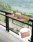 VEVOR Balcony Hanging Table 15 x 39 in Patio Railing Bar Table Adjusable