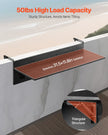 VEVOR Balcony Hanging Table 12 x 32 in Patio Railing Bar Table Foldable