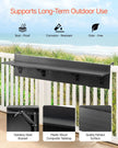 VEVOR Balcony Hanging Table 12 x 48 in Patio Railing Bar Table Foldable