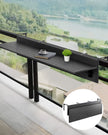 VEVOR Balcony Hanging Table 12 x 48 in Patio Railing Bar Table Foldable