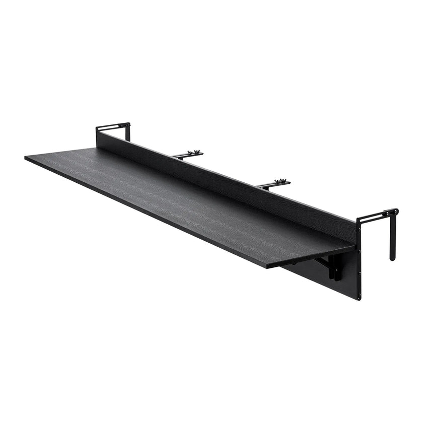 VEVOR Balcony Hanging Table 12 x 48 in Patio Railing Bar Table Foldable