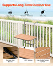VEVOR Balcony Hanging Table 25 x 24 in Patio Railing Bar Table Adjusable