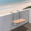 VEVOR Balcony Hanging Table 25 x 24 in Patio Railing Bar Table Adjusable