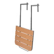 VEVOR Balcony Hanging Table 25 x 24 in Patio Railing Bar Table Adjusable