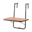 VEVOR Balcony Hanging Table 25 x 24 in Patio Railing Bar Table Adjusable