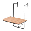 VEVOR Balcony Hanging Table 25 x 24 in Patio Railing Bar Table Adjusable