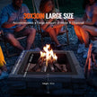 VEVOR Fire Pit Ring Square 36x36 in Outer Steel Liner DIY Campfire Ring Firepit