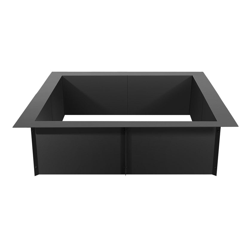 VEVOR Fire Pit Ring Square 36x36 in Outer Steel Liner DIY Campfire Ring Firepit