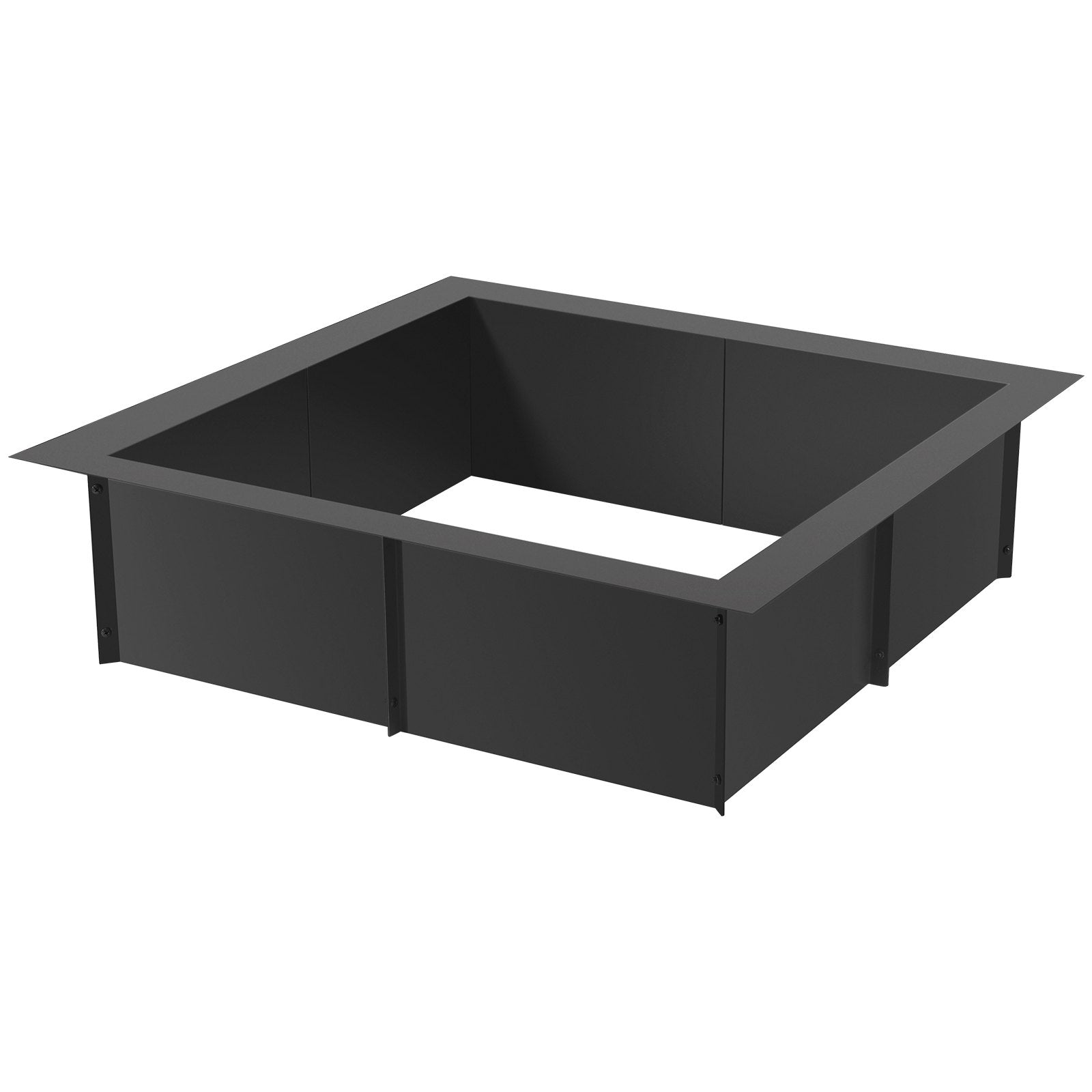 VEVOR Fire Pit Ring Square 42x42 in Outer Steel Liner DIY Campfire Ring Firepit