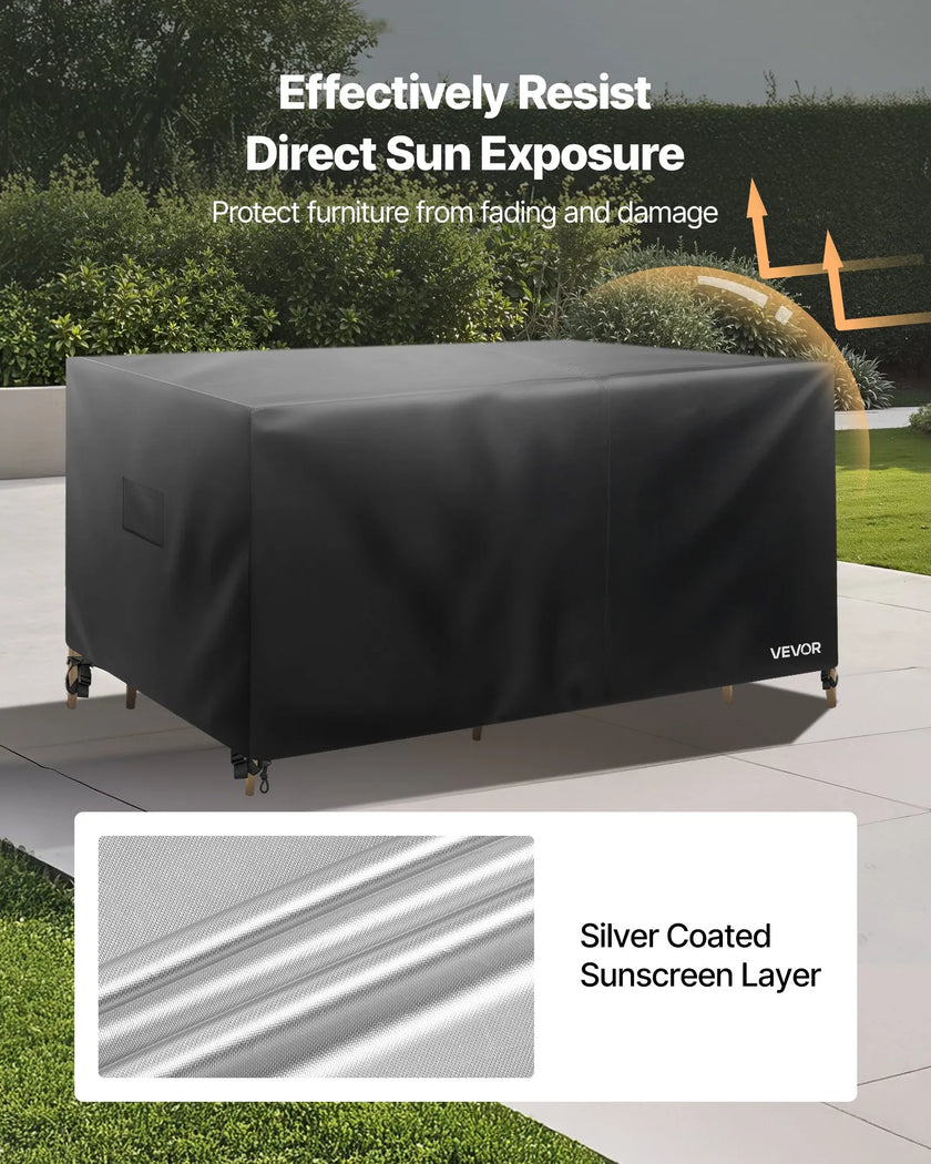 VEVOR Patio Outdoor Furniture Cover 420D Waterproof Table Chairs Sofa 74x74 inch