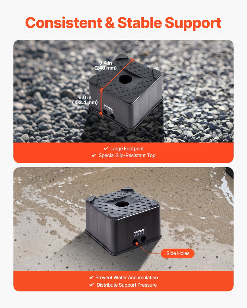 Trailer Jack Blocks 2Pcs 6