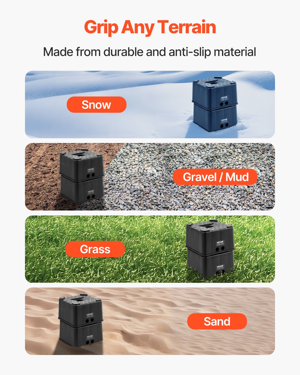 Trailer Jack Blocks 2Pcs 6